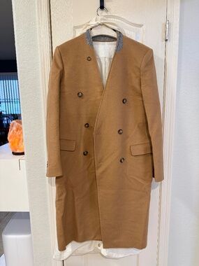 Maison Martin Margiela x H&M 2012 Camel Wool Double Breasted Coat